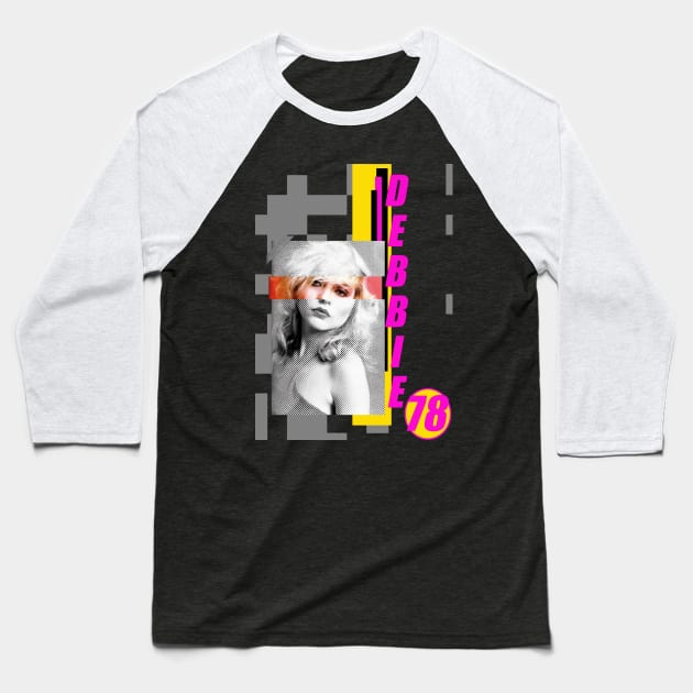 Debbie Harry 78 Design Baseball T-Shirt by HellwoodOutfitters